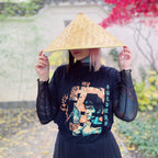 Productafbeelding Kung Fu Kalligrafie T-shirt voor Bruce Lee fans zwart