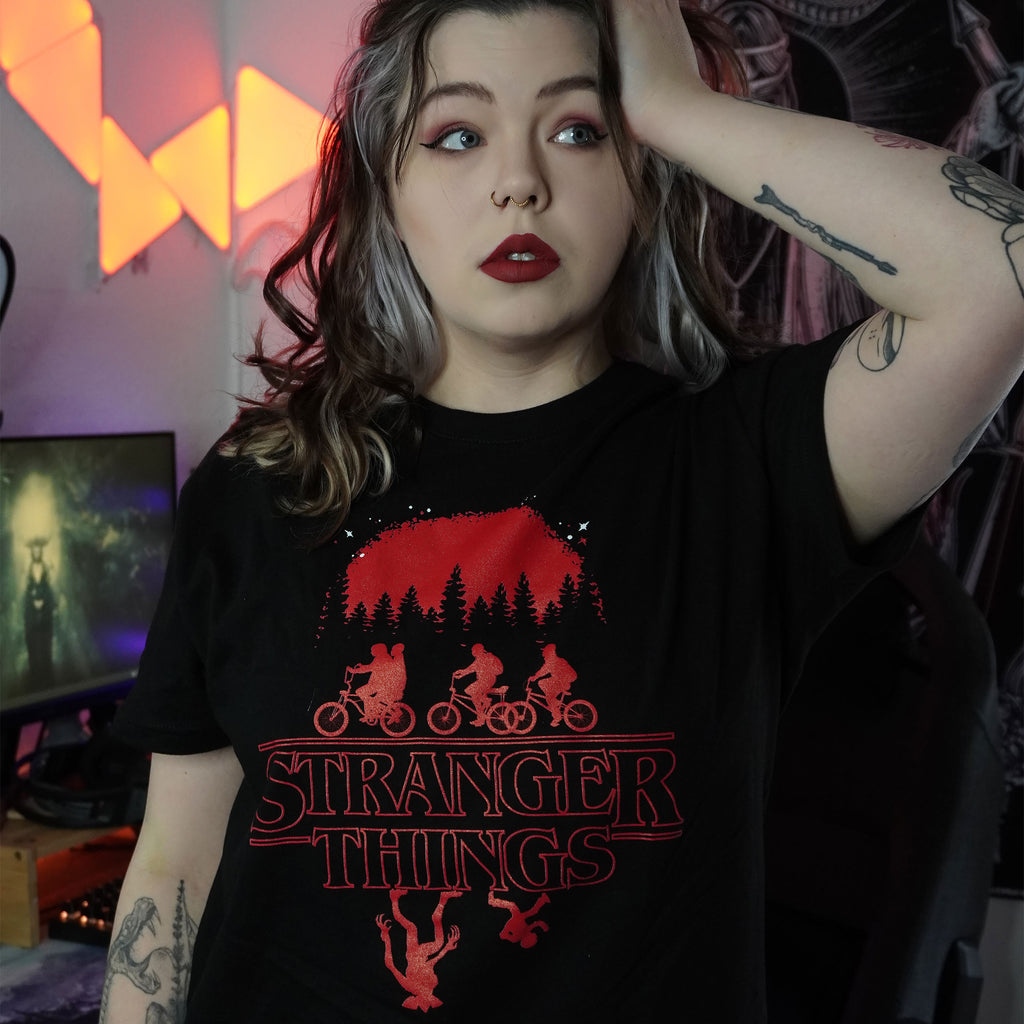 Productafbeelding Stranger Things - Silhouet T-shirt zwart