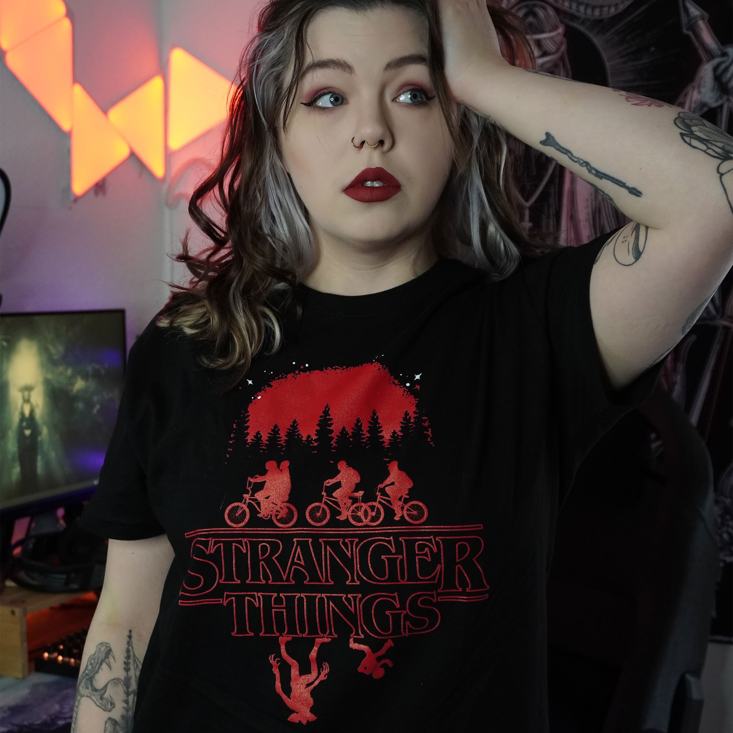 Image produit Stranger Things - T-shirt Silhouette noir