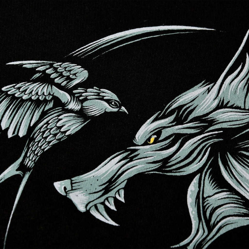 Image produit Witcher - T-shirt médaillon du loup noir
