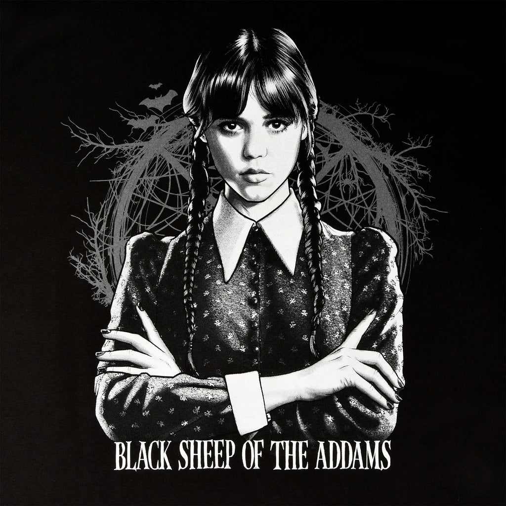 Productafbeelding Wednesday - Black Sheep T-Shirt Zwart