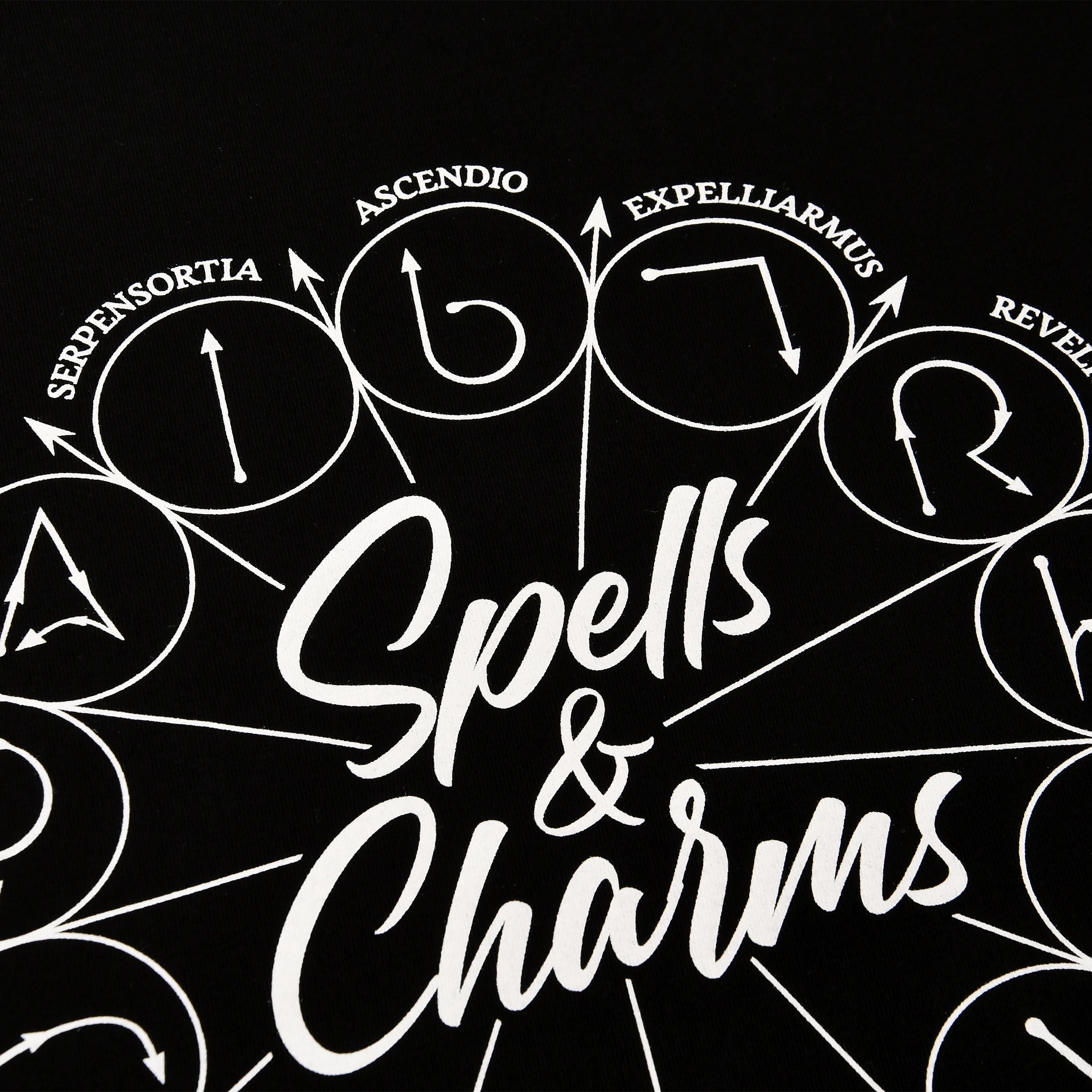 Productafbeelding Harry Potter - Spells And Charms T-Shirt Zwart