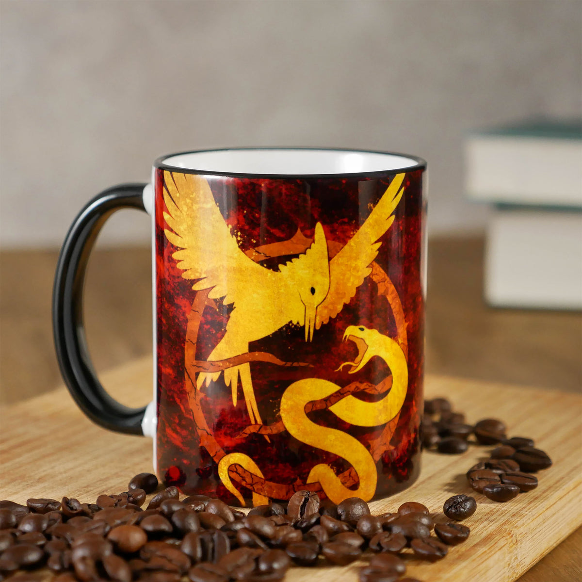 Image produit Tasse Oiseau Moqueur et Serpent pour les fans de Hunger Games