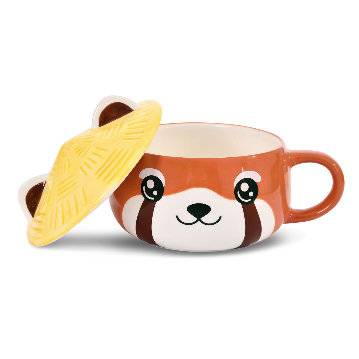 Produktbild Roter Panda Kawaii Tasse mit Deckel für Anime Fans
