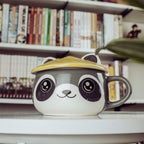 Produktbild Waschbär Kawaii Tasse mit Deckel für Anime Fans
