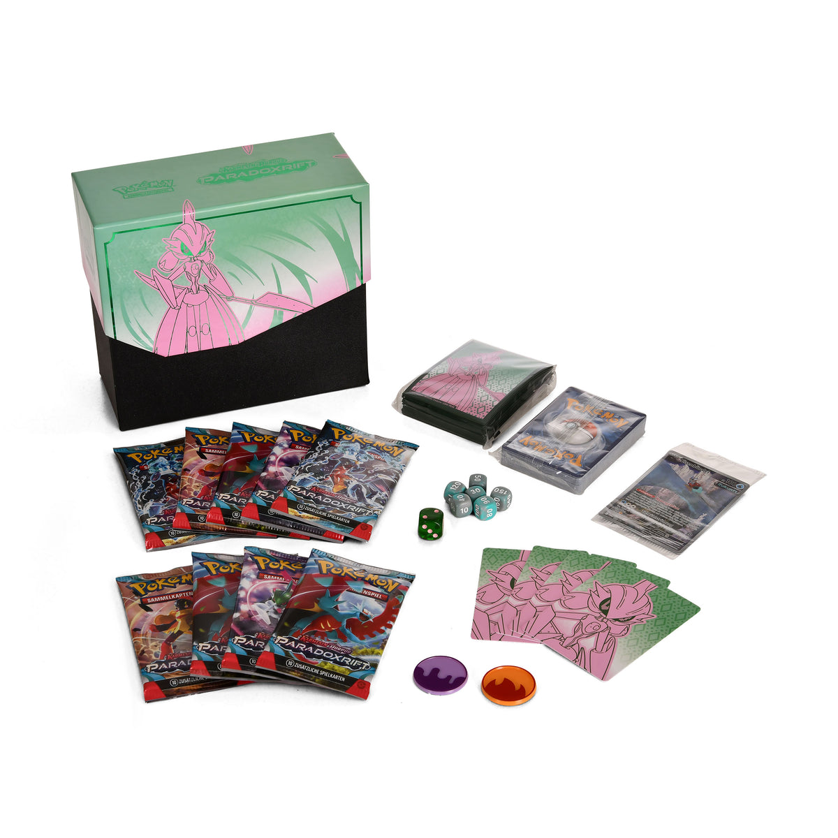 Productafbeelding Pokemon - Crimson & Purple Iron Warrior Top Trainer Box