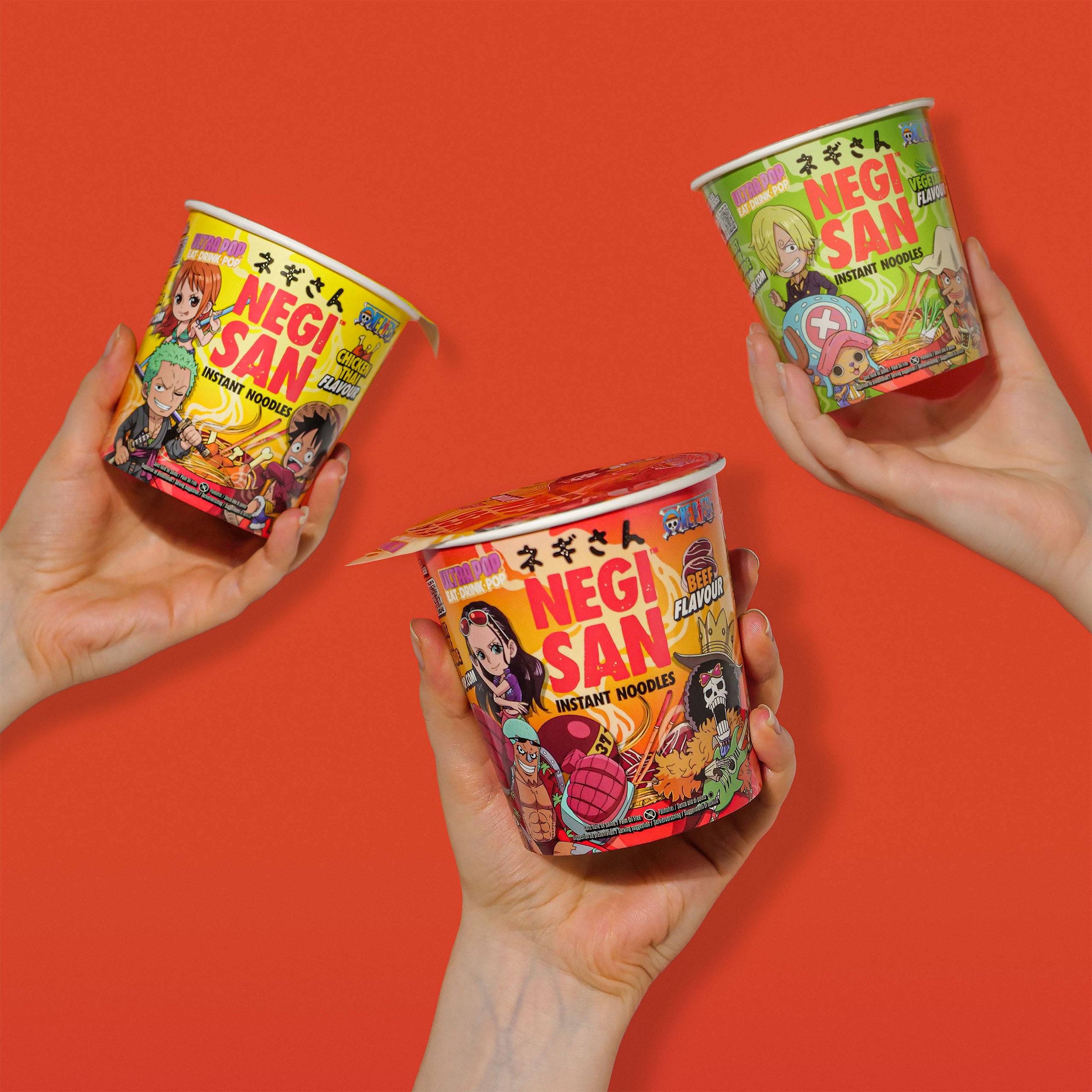 Image produit One Piece Ramen - Sanji, Usopp et Chopper Noodles Instantanées aux Légumes