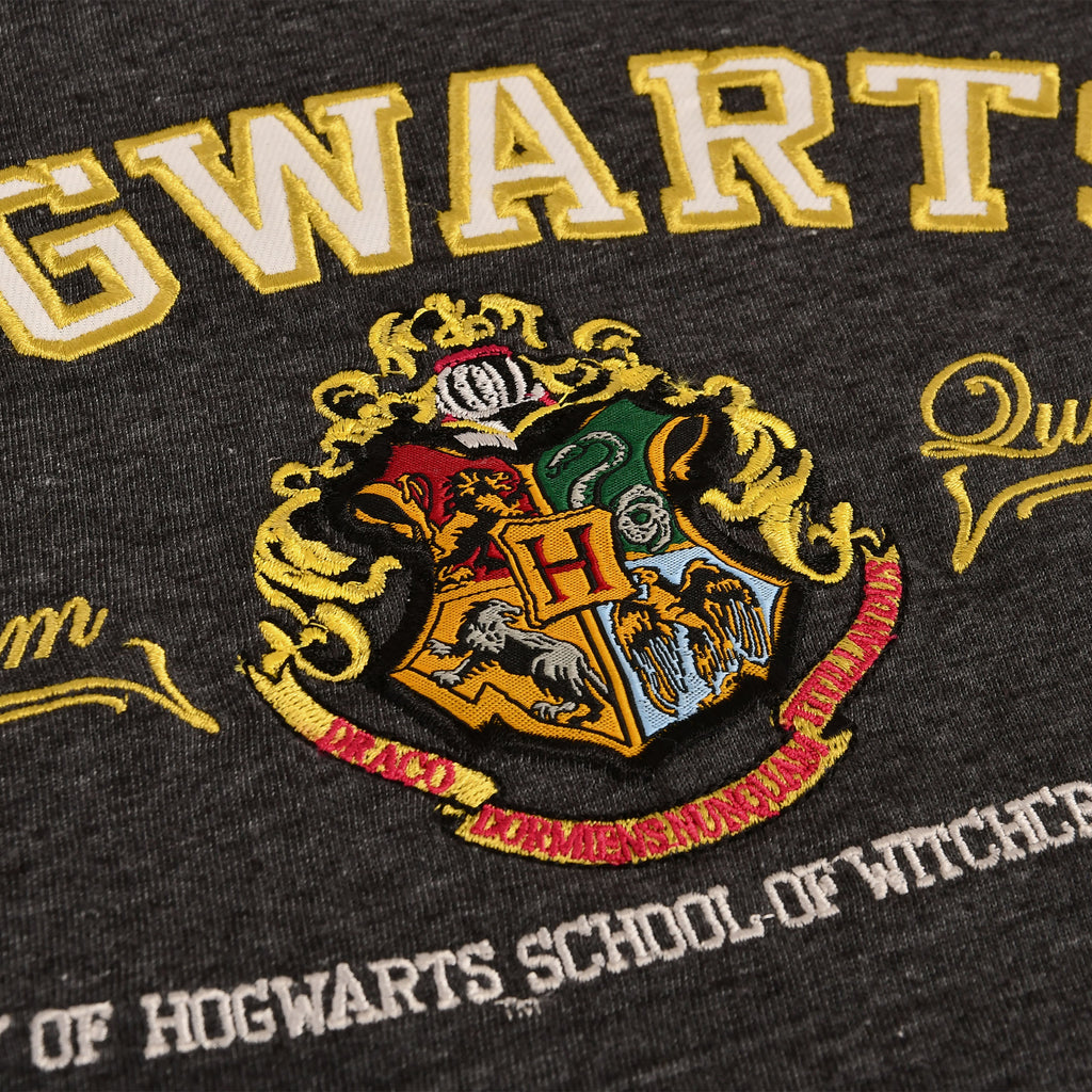 Productafbeelding Harry Potter - Hogwarts Wapen T-Shirt grijs