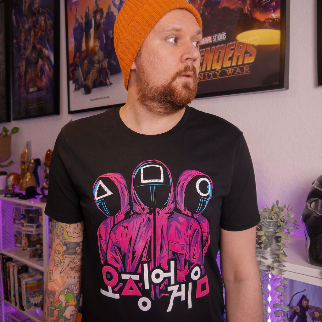 Image produit Squid Game - T-Shirt des gardes noir