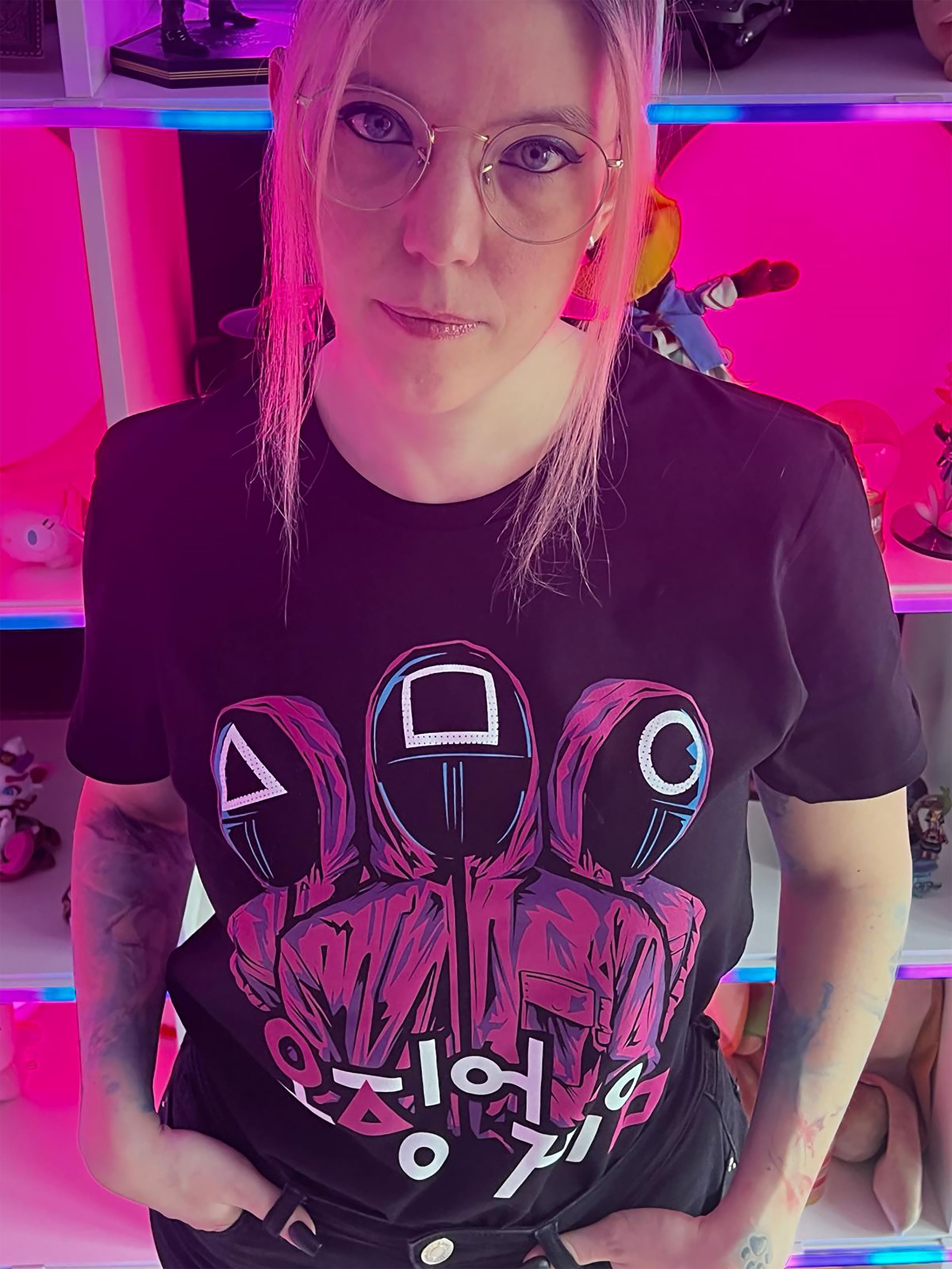 Image produit Squid Game - T-Shirt des gardes noir