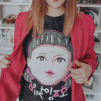 Produktbild Squid Game - Young-Hee Doll T-Shirt schwarz