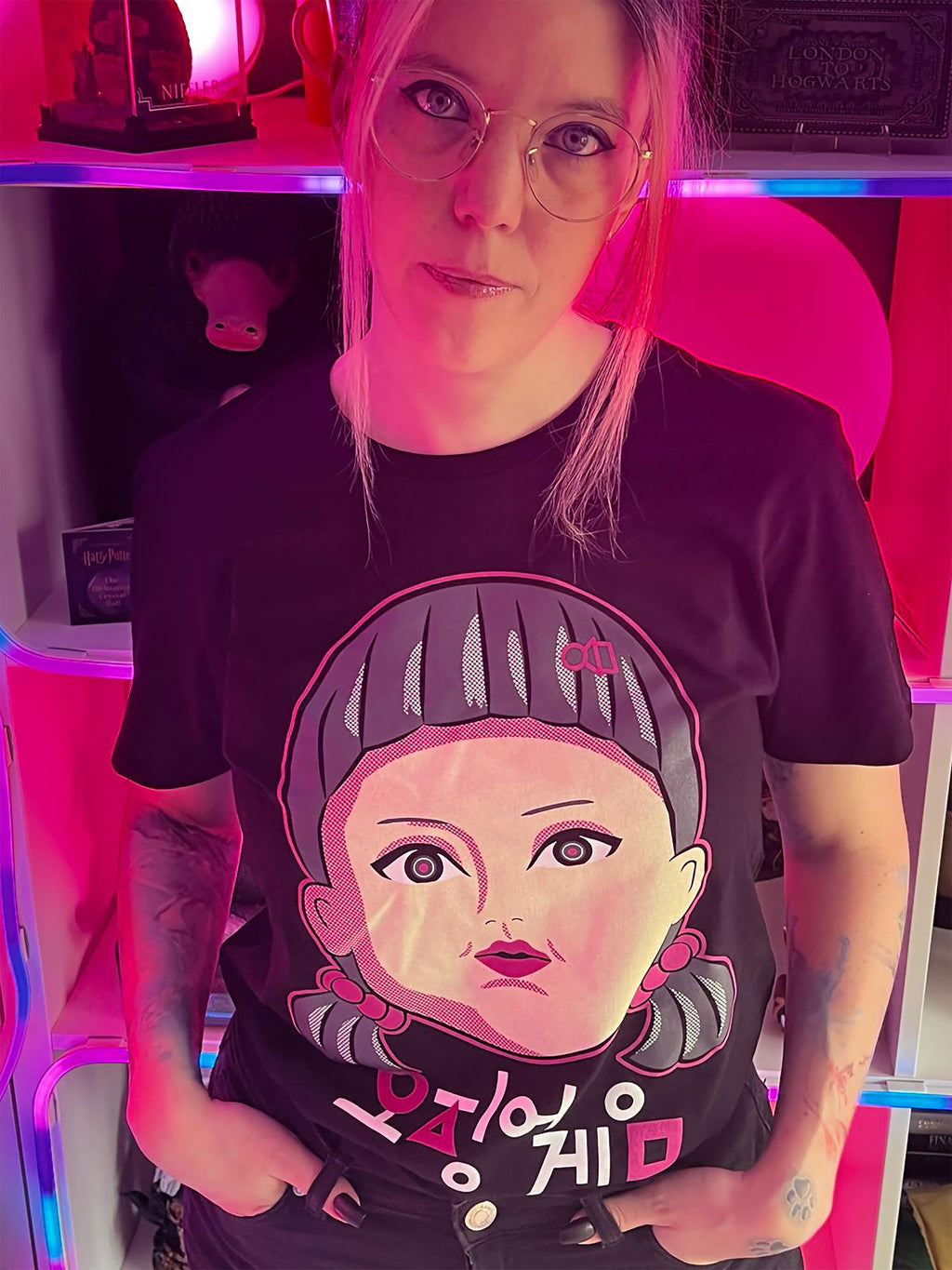 Produktbild Squid Game - Young-Hee Doll T-Shirt schwarz