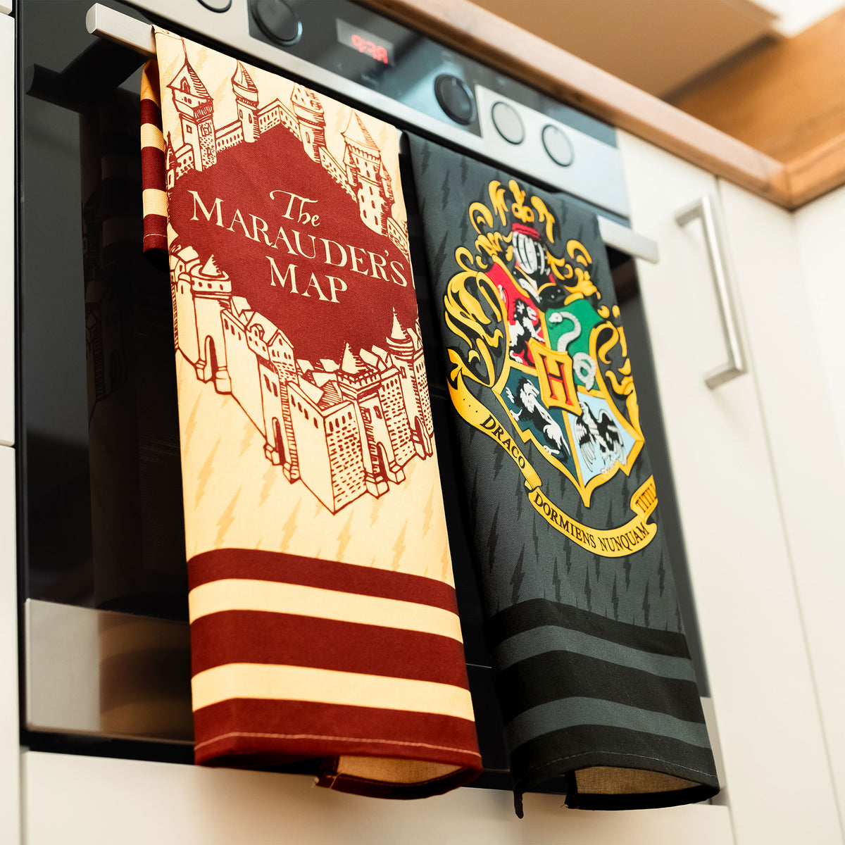 Image produit Ensemble de torchons Hogwarts et Carte des Maraudeurs - Harry Potter