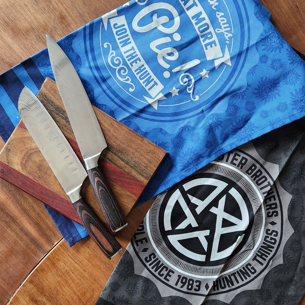 Image produit Set de torchons Pentagramme et Pie - Supernatural