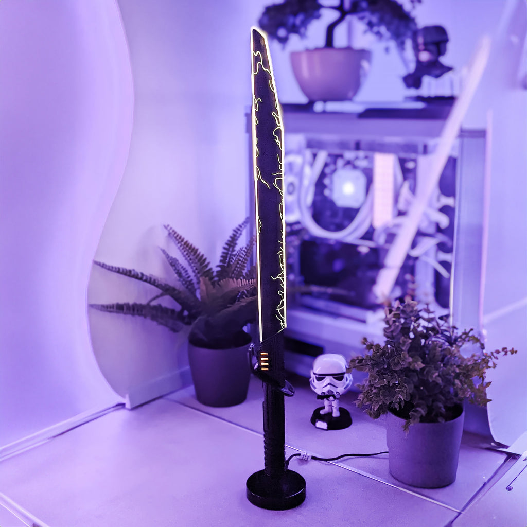 Produktbild Mandalorian Darksaber Lichtschwert Tischlampe - Star Wars