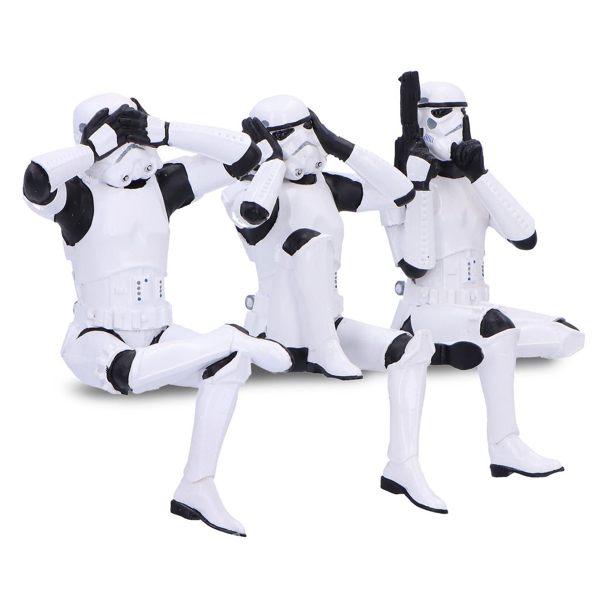 Productafbeelding Original Stormtrooper Don't See Hear Speak Figuren Set Zittend
