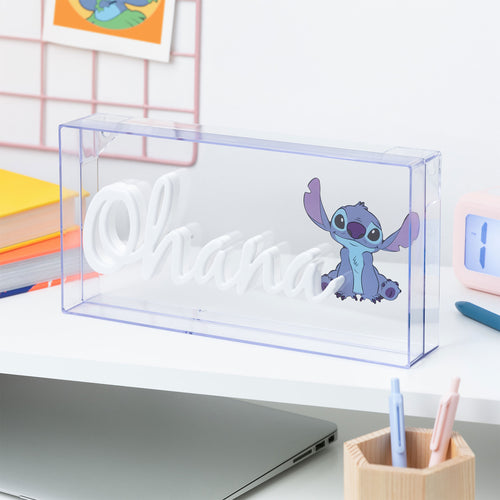 Productafbeelding Stitch Ohana Neon Lamp - Lilo & Stitch