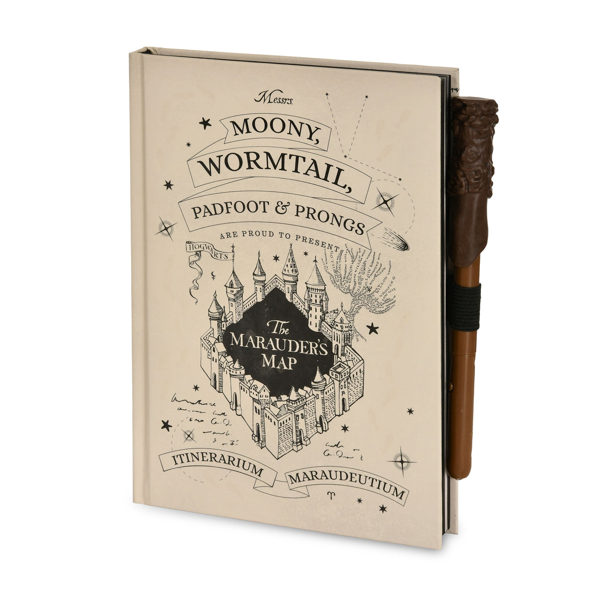 Productafbeelding Harry Potter - De Zwervende Kaart Notitieboek met UV Toverstaf Pen