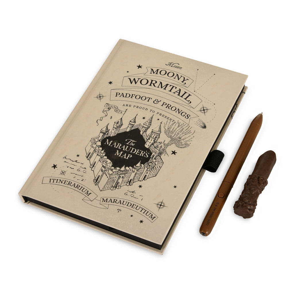 Productafbeelding Harry Potter - De Zwervende Kaart Notitieboek met UV Toverstaf Pen