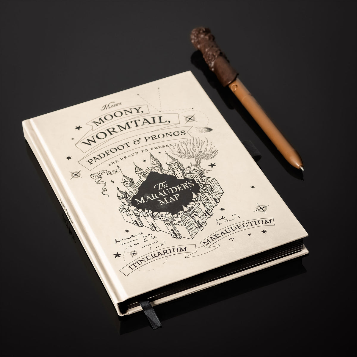 Productafbeelding Harry Potter - De Zwervende Kaart Notitieboek met UV Toverstaf Pen