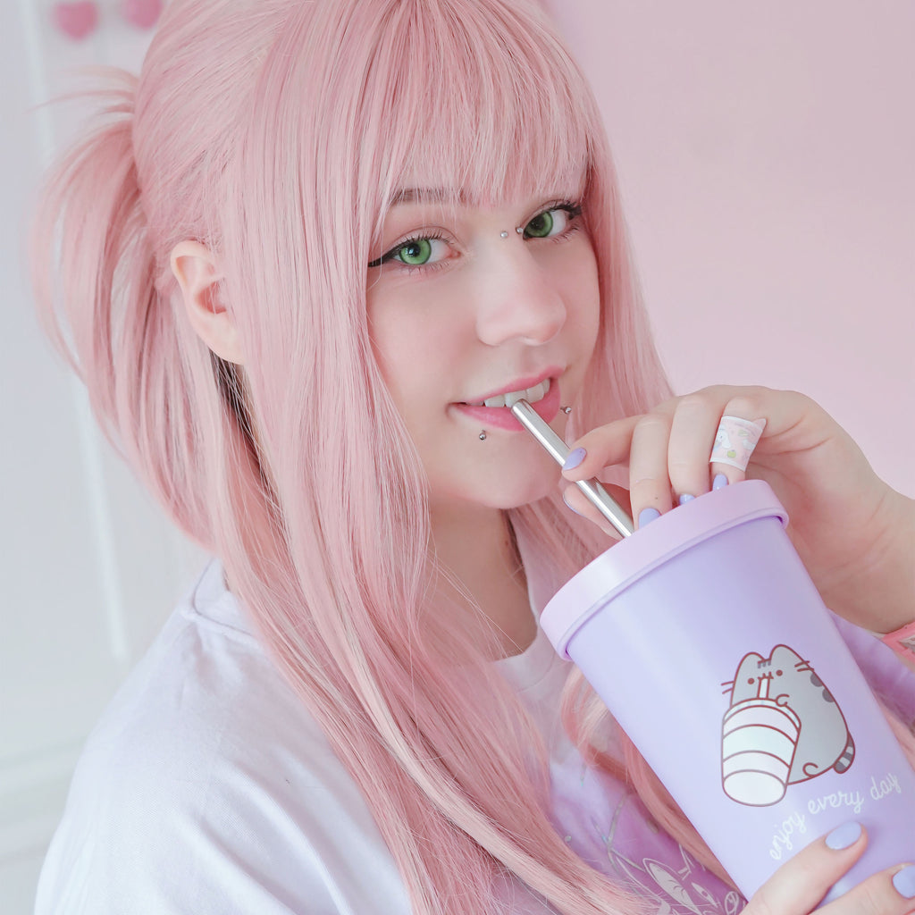 Productafbeelding Pusheen - Geniet van elke dag drinkbeker met rietje
