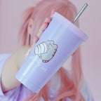 Productafbeelding Pusheen - Geniet van elke dag drinkbeker met rietje
