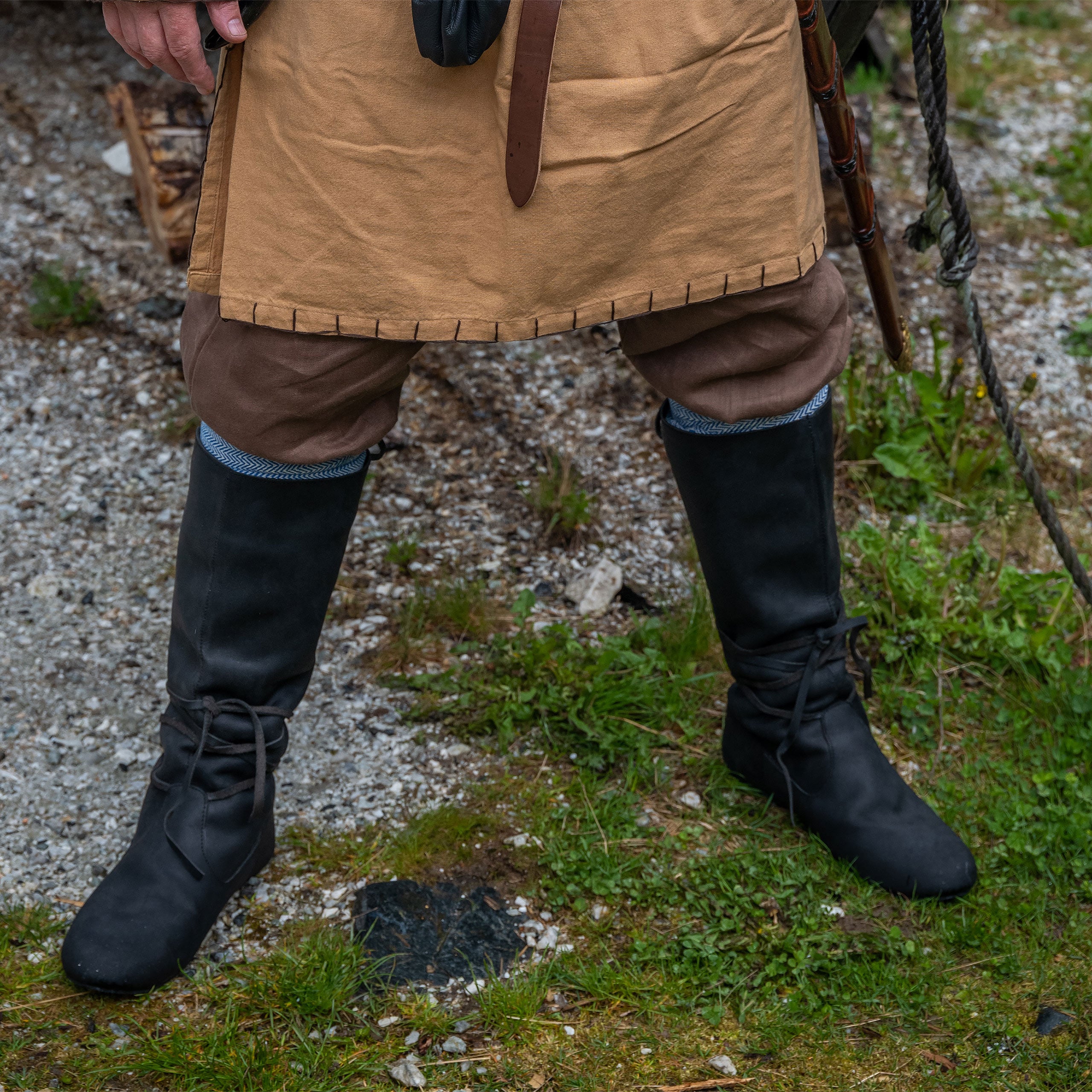 Productafbeelding Middeleeuwse Vikinglaarzen met Veters