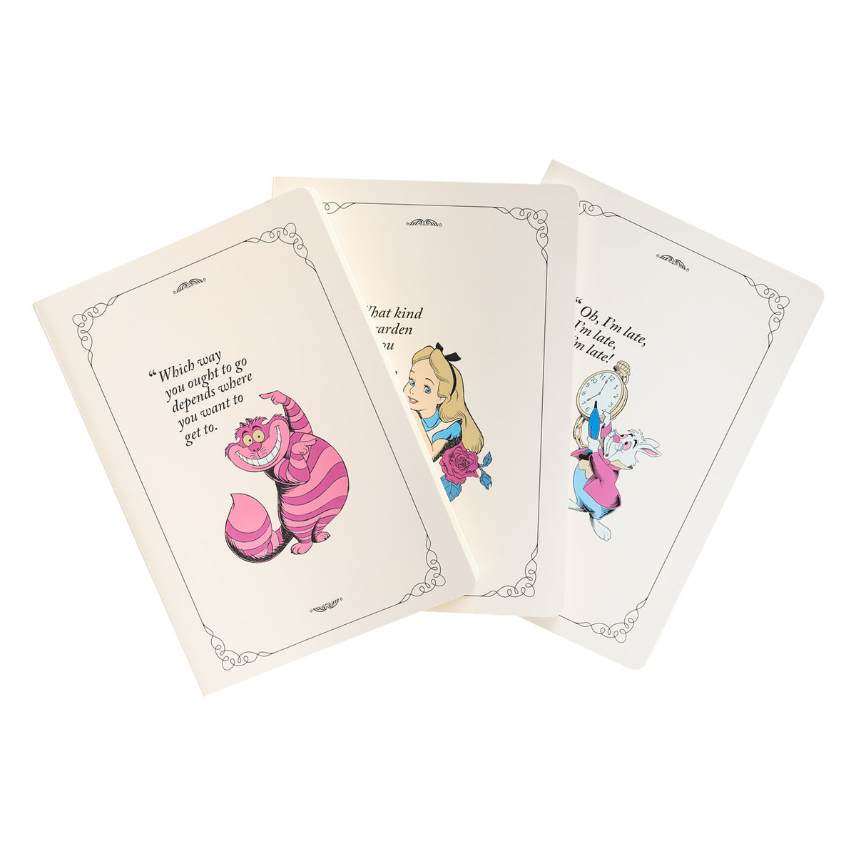 Image produit Alice au Pays des Merveilles - Set de 3 Cahiers