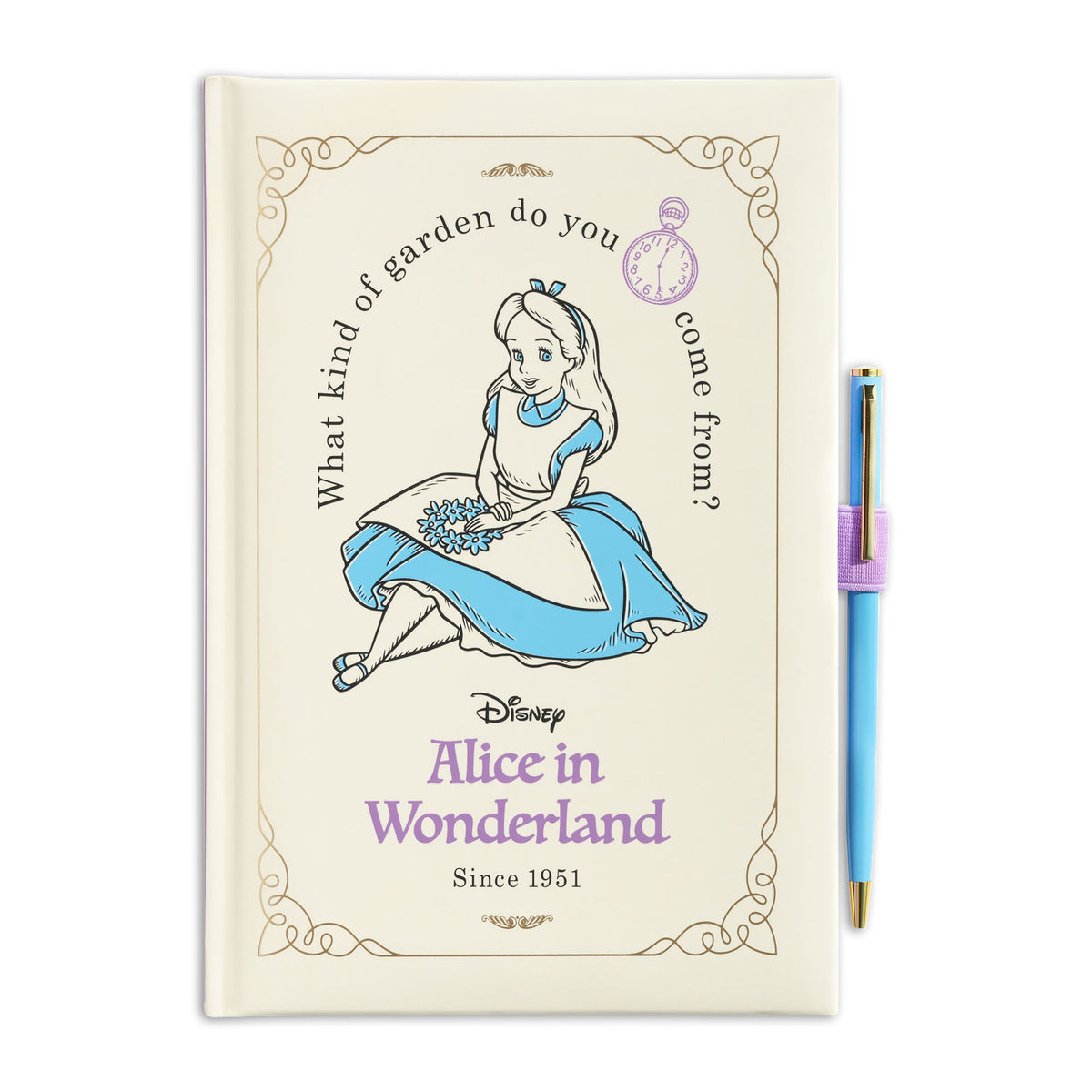 Image produit Alice au Pays des Merveilles - Carnet de jardin avec stylo à bille
