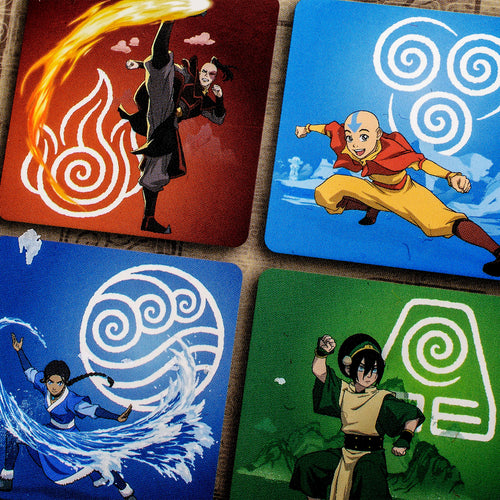 Image produit Avatar Le Dernier Maître de l'Air - Set de 4 sous-verres Groupe