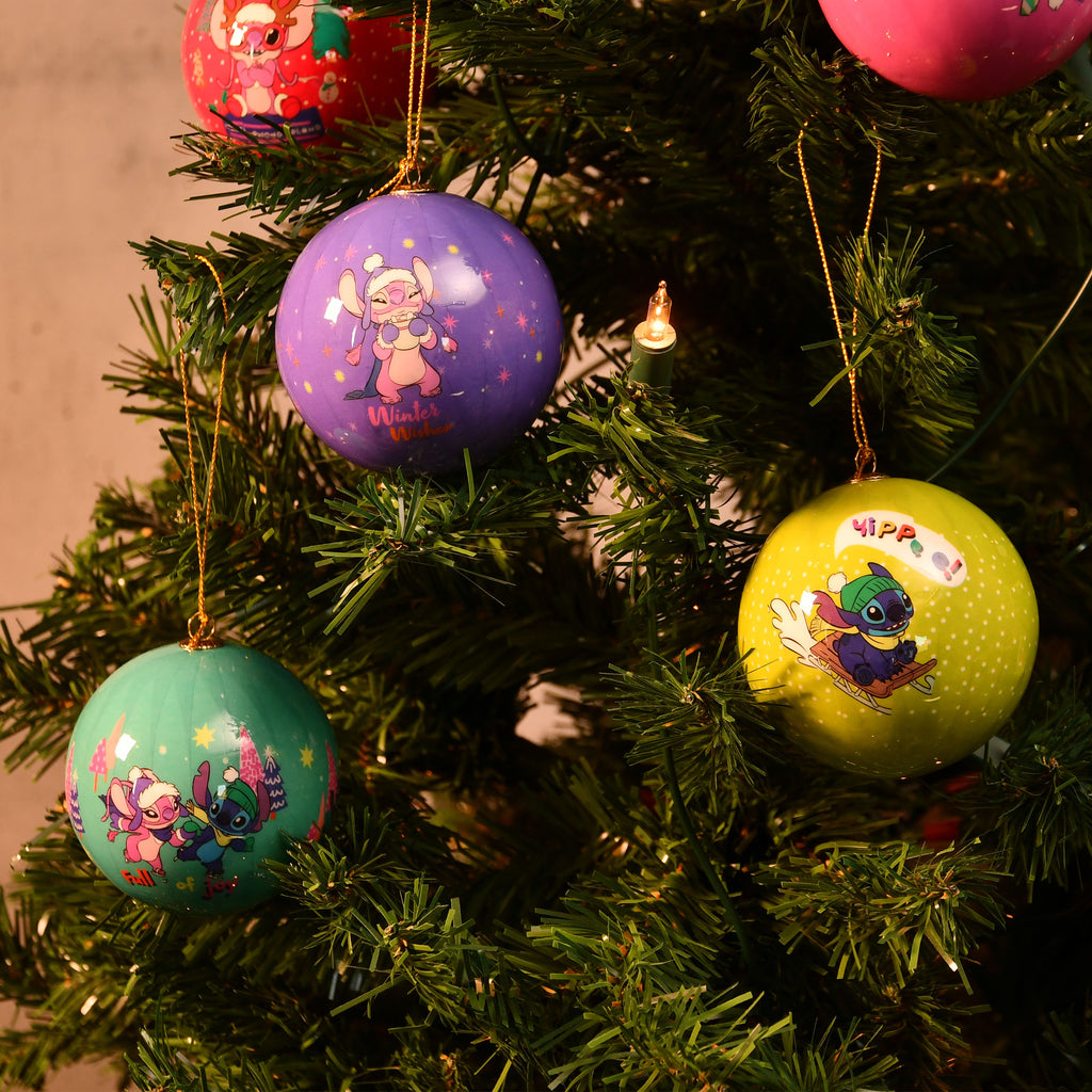 Image produit Lilo & Stitch - Boules de Noël Angel et Stitch 9pcs