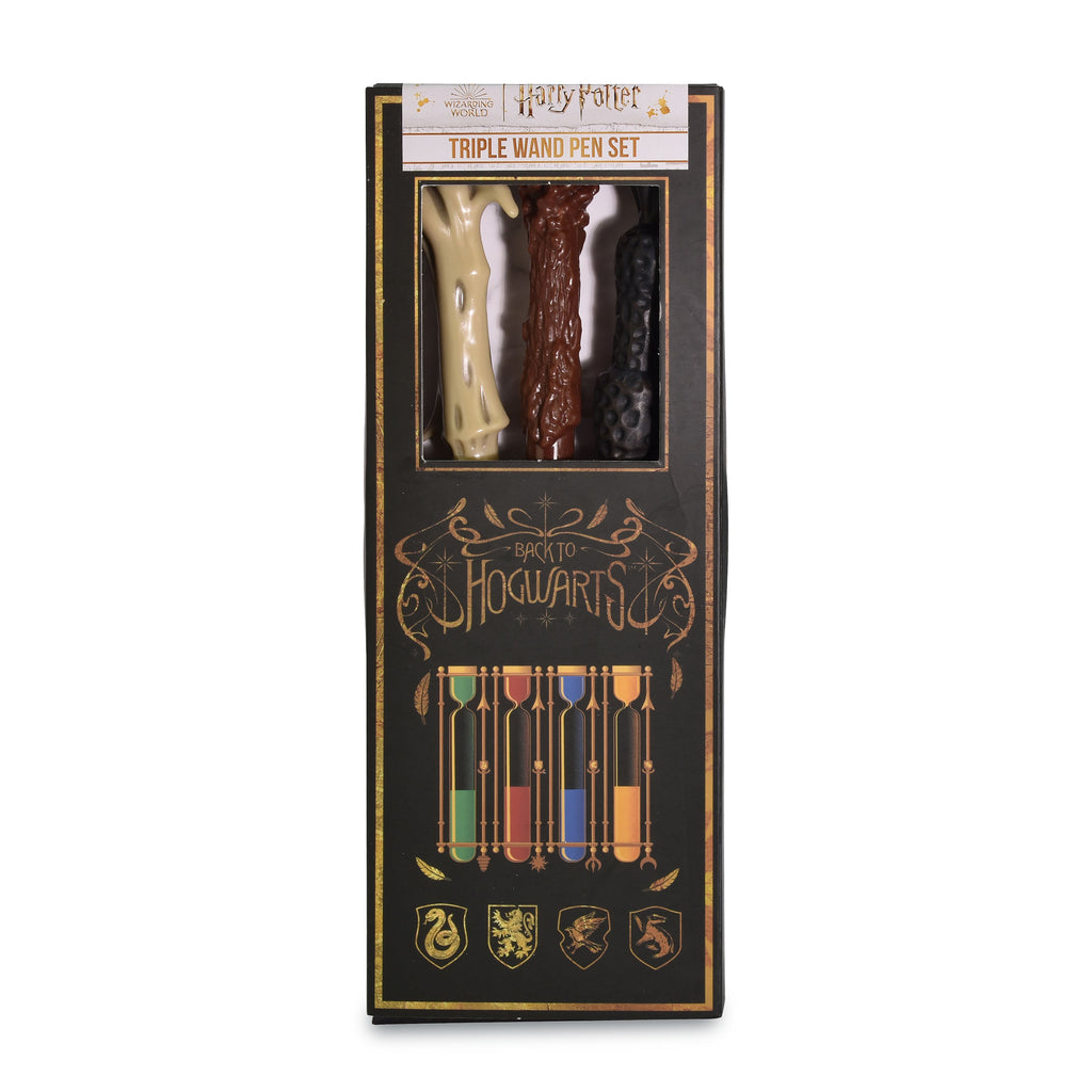 Productafbeelding Harry Potter - Hogwarts Toverstaf Pennen 3-delige Set