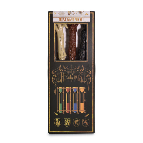 Image produit Harry Potter - Ensemble de 3 stylos baguette magique de Poudlard