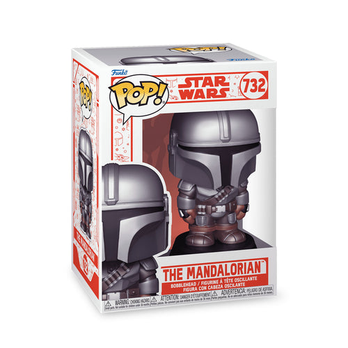 Productafbeelding Mando Holiday Funko Pop Bobblehead Figuur - Star Wars The Mandalorian