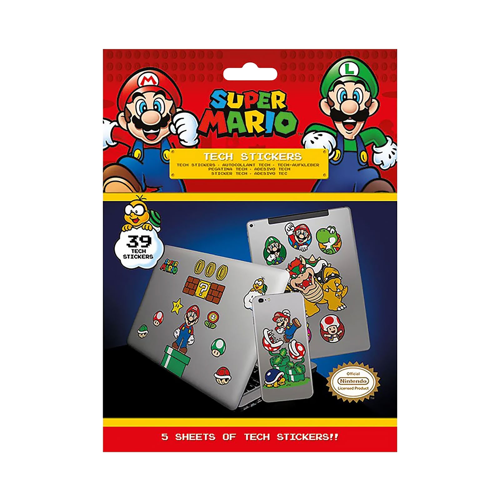 Produktbild Super Mario - Mushroom Kingdom Aufkleber