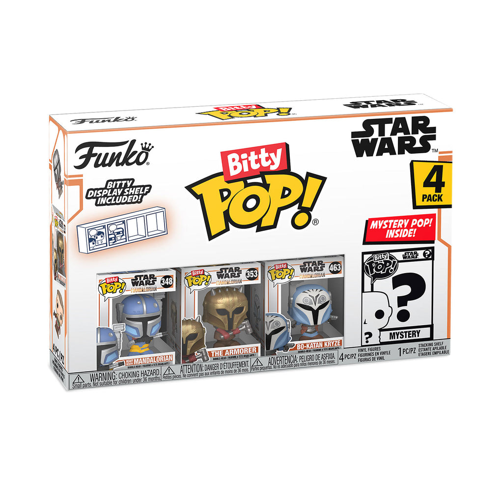 Image produit Ensemble de 4 figurines Funko Bitty Pop Heavy Mandalorian - Star Wars The Mandalorian