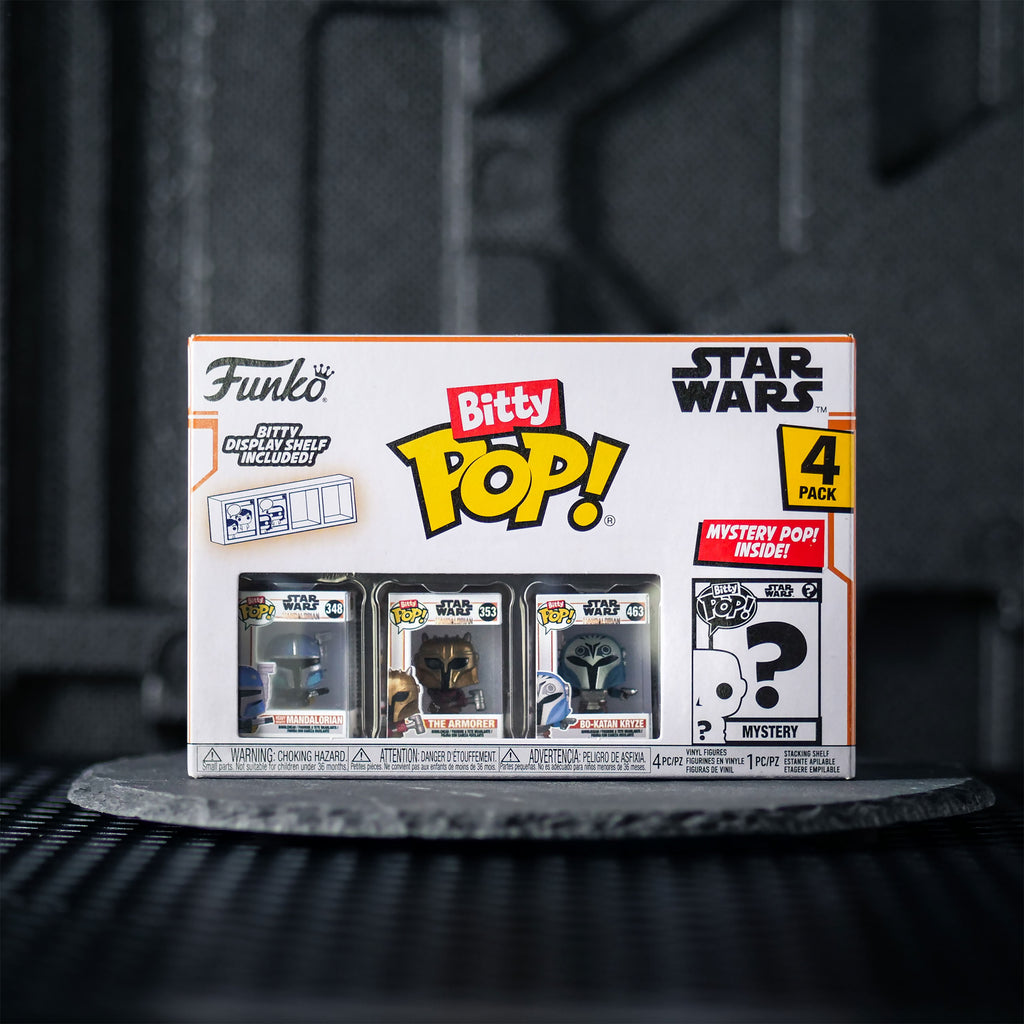 Image produit Ensemble de 4 figurines Funko Bitty Pop Heavy Mandalorian - Star Wars The Mandalorian