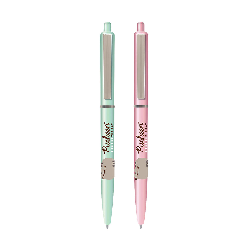 Image produit Pusheen - Ensemble de 2 stylos à bille Botanical