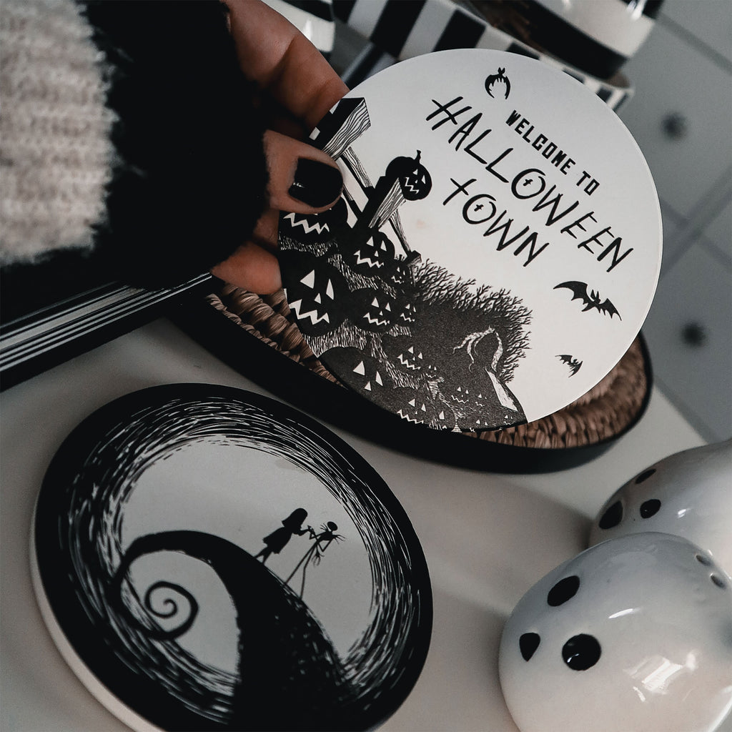 Productafbeelding Nightmare Before Christmas - Welkom in Halloween Town Onderzetter Set van 2