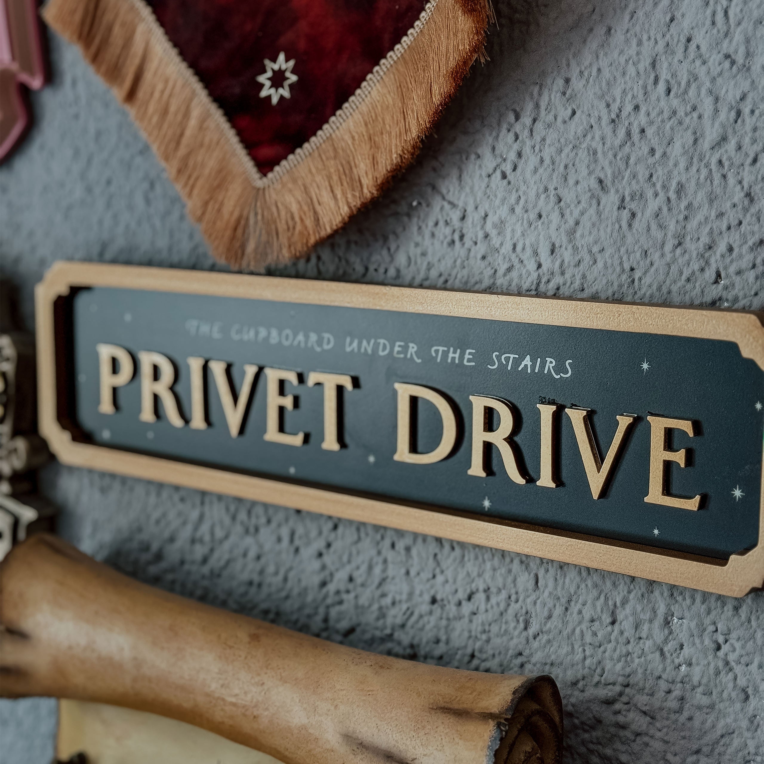 Image produit Harry Potter - Privet Drive Tableau en Bois Lumineux dans le Noir