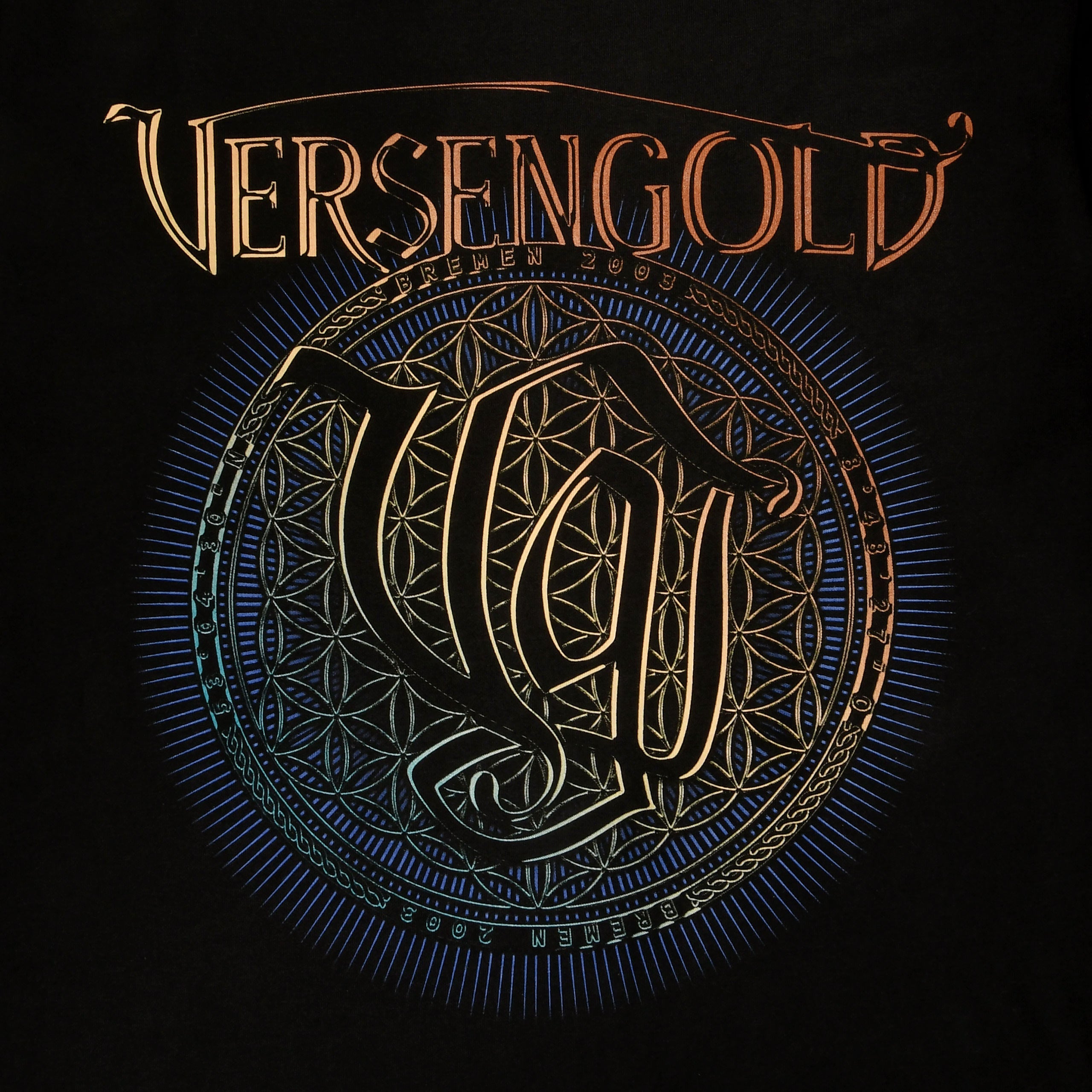 Image produit Versengold - T-shirt Fleur de la Vie Noir