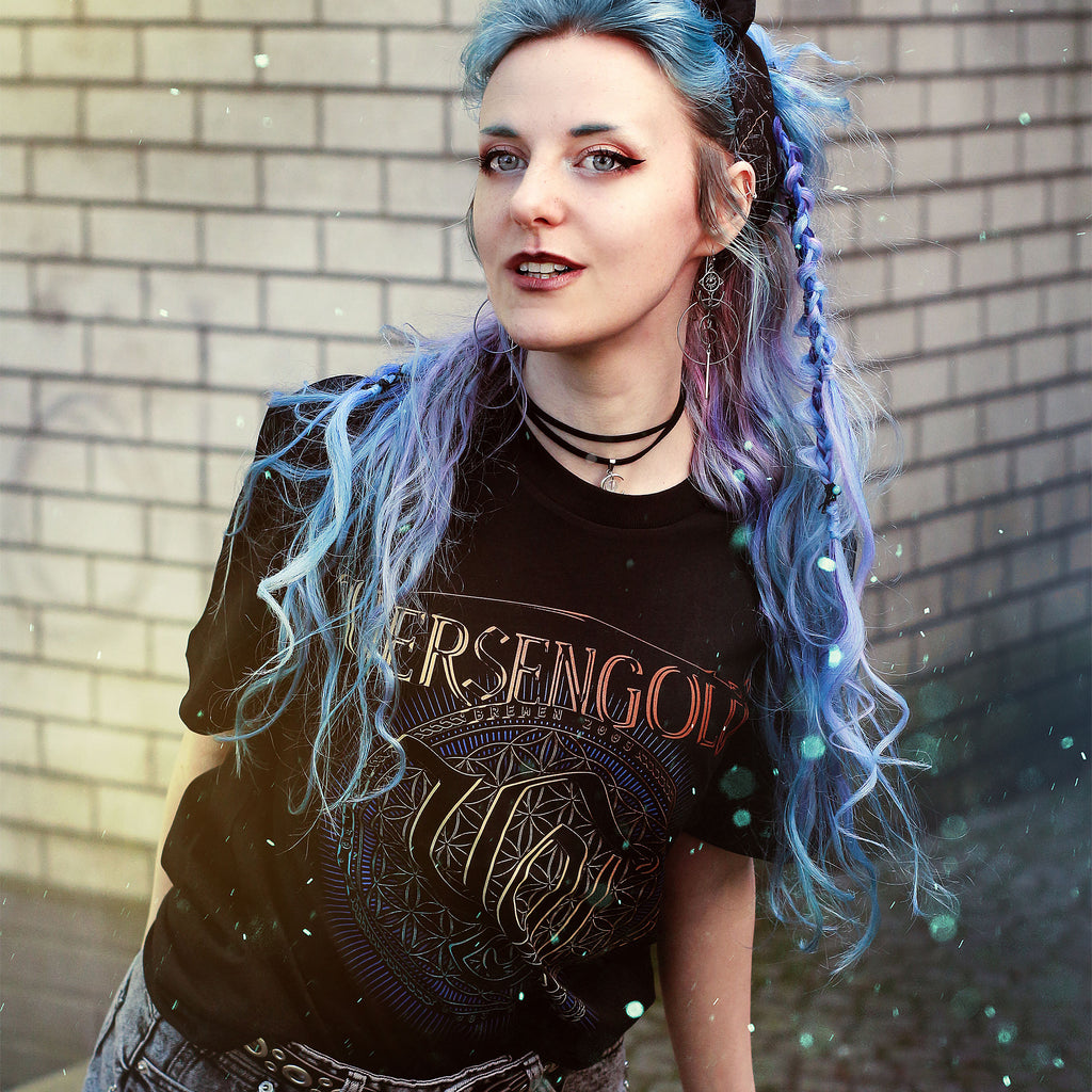 Image produit Versengold - T-shirt Fleur de la Vie Noir