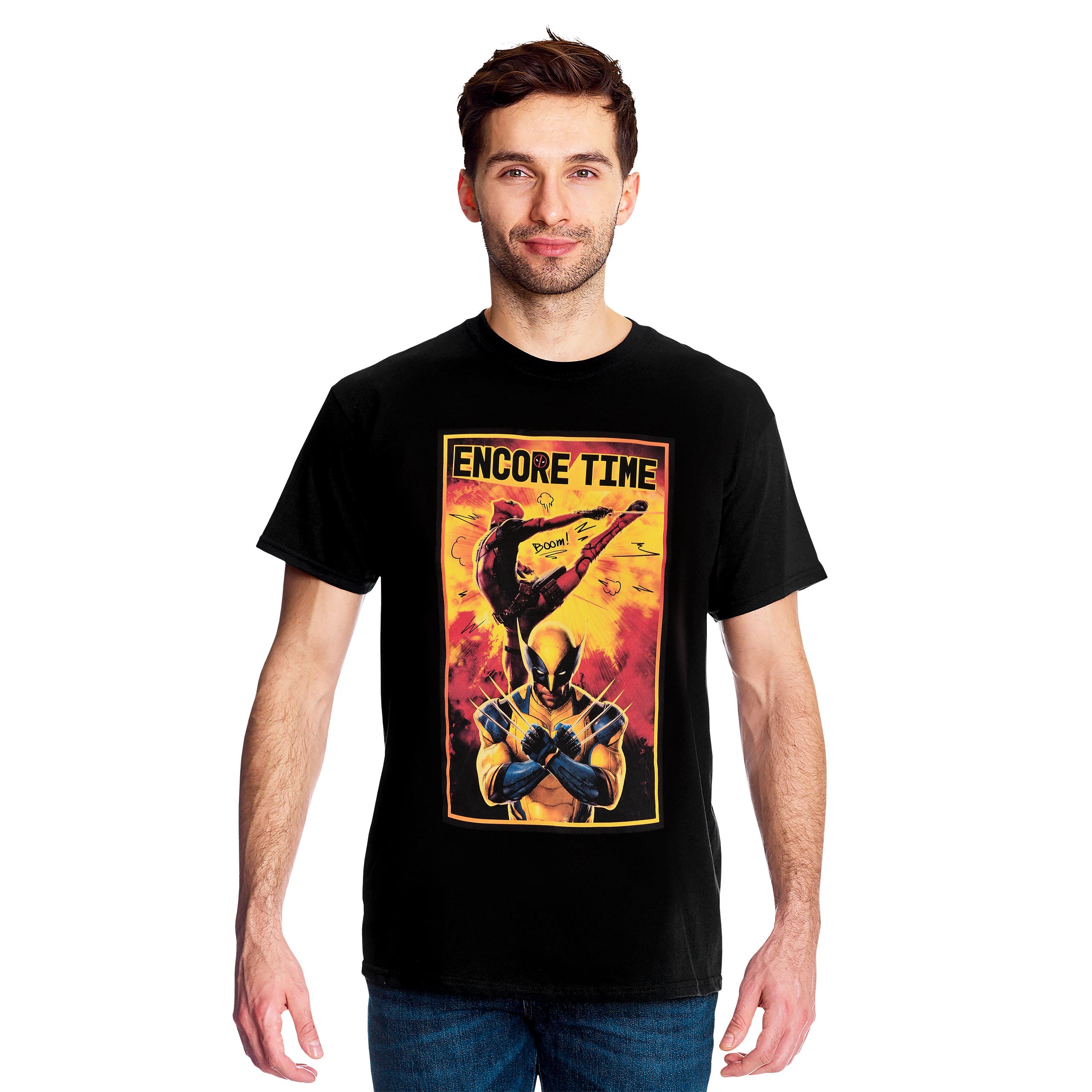 Productafbeelding Deadpool en Wolverine - Encore Time T-Shirt zwart