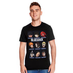 Productafbeelding Blue Lock - Characters T-Shirt Zwart