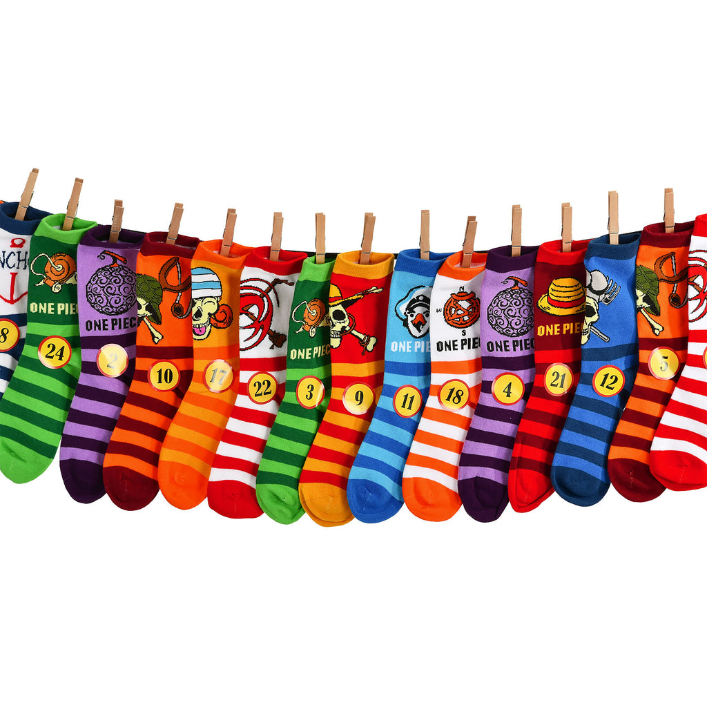 Image produit Calendrier de l'Avent One Piece à remplir de chaussettes