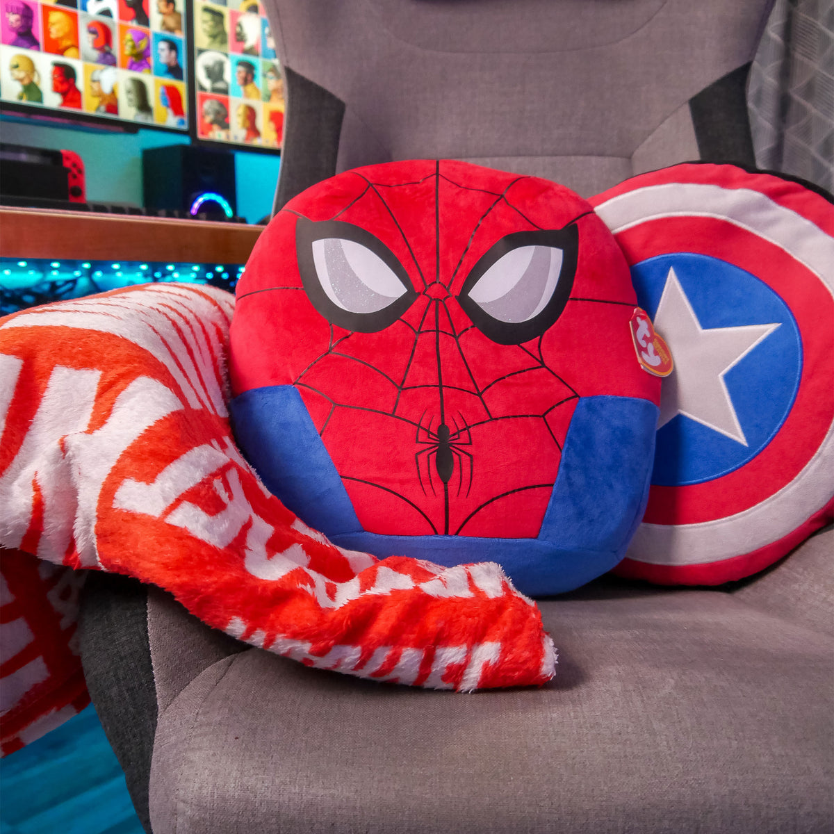 Productafbeelding Spider-Man Squishy Beanies Pluche Kussen 35cm - Marvel