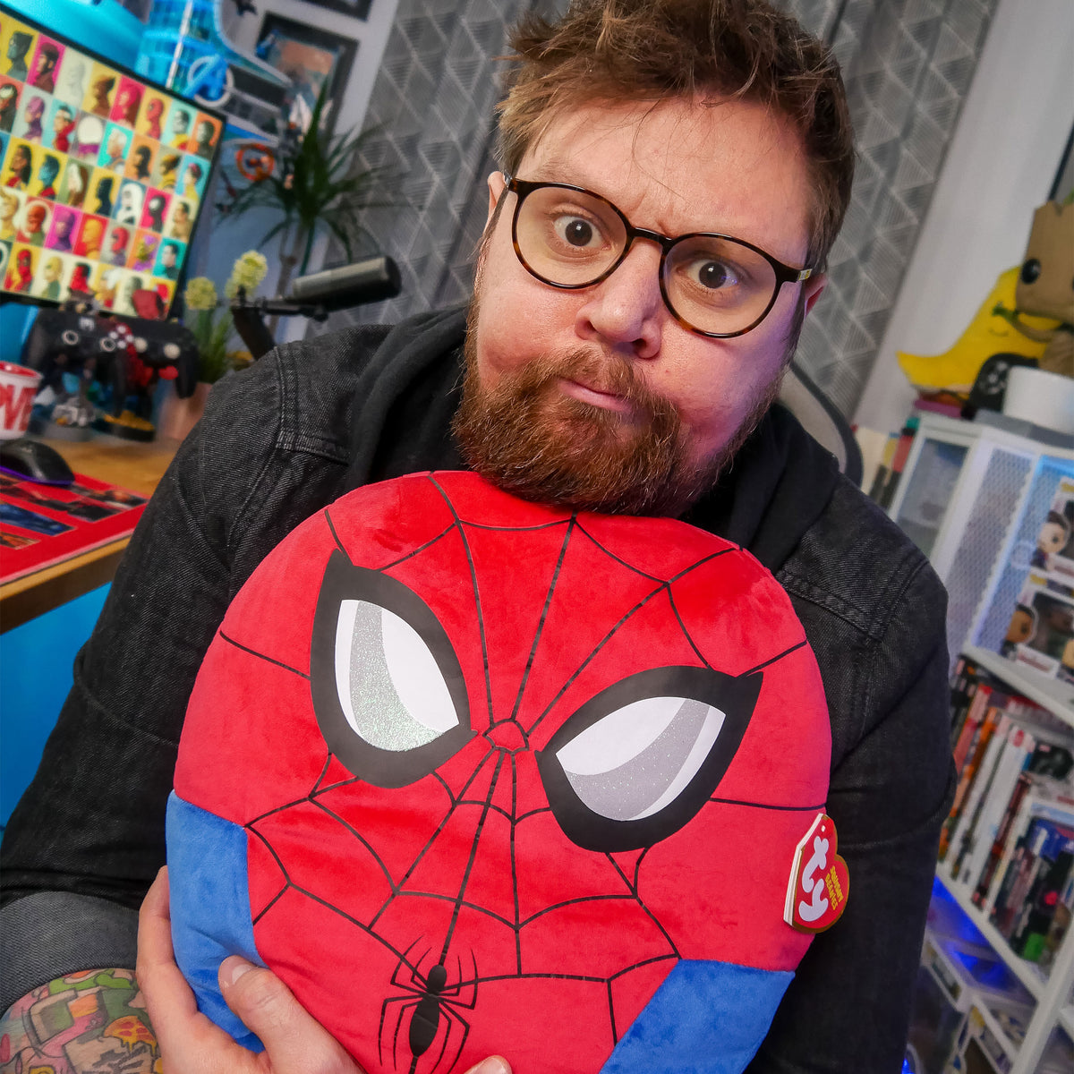 Productafbeelding Spider-Man Squishy Beanies Pluche Kussen 35cm - Marvel