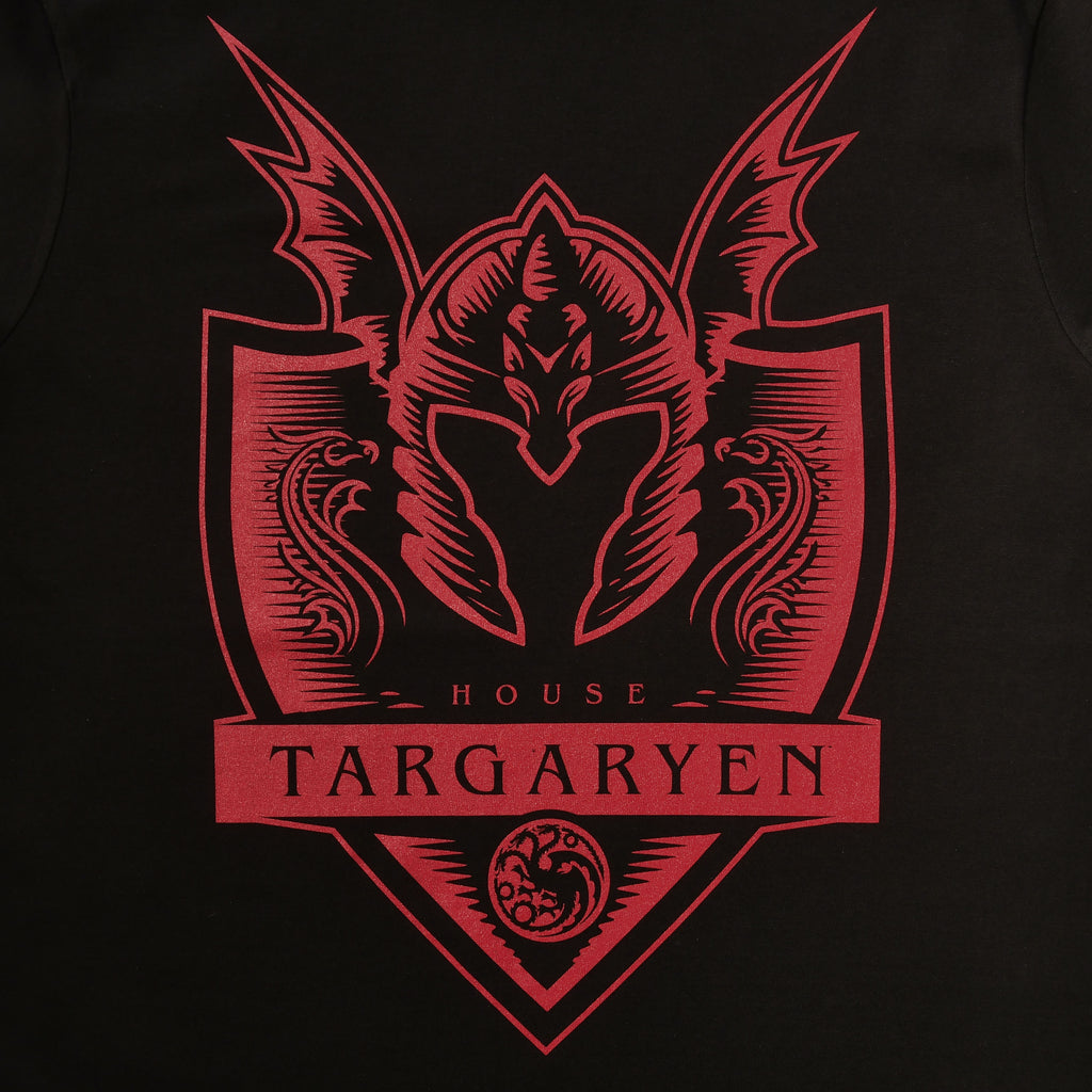Image produit T-shirt Targaryen noir - Maison du Dragon