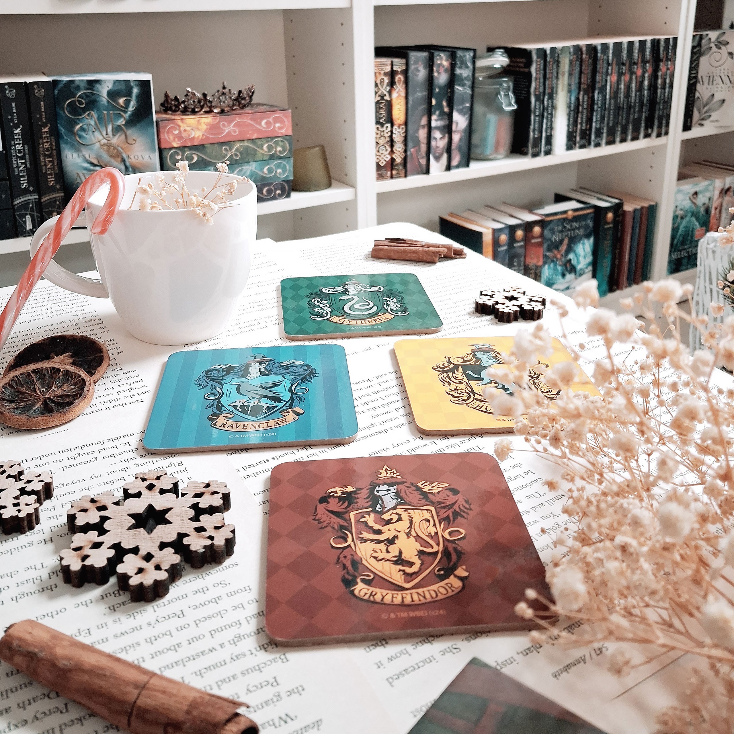 Image produit Harry Potter - Sous-verres Blason des Maisons 4 pièces