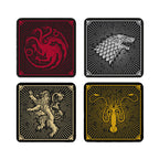 Produktbild Game of Thrones - Häuser Wappen Untersetzer 4er Set